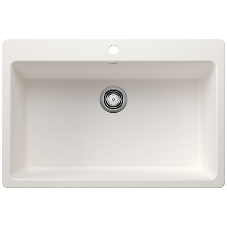 Blanco Liven 33 in. Drop-In/Undermount Super Single Basin SILGRANIT Kitchen Sink 443197